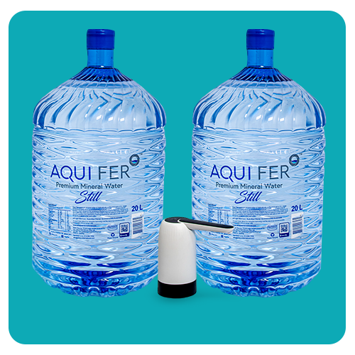 20L x 2 - Aquifer Mineral Water + Electric Dispenser