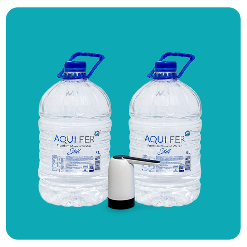 5L x 2 - Aquifer Mineral Water + Electric Dispenser